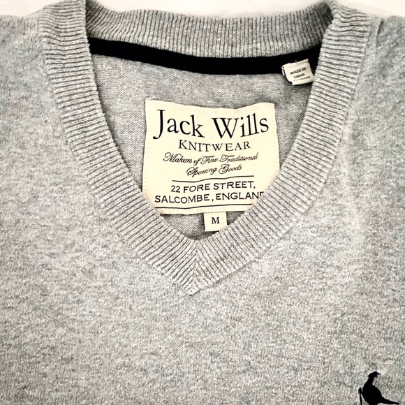 JACK WILLS fine men’s warm gray sweater retail $85 - Picture 5 of 8